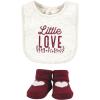 imageHudson Baby Unisex BabyCotton Bib and Sock SetLittle Love Flowers