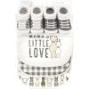 imageHudson Baby Unisex BabyCotton Bib and Sock SetLittle Love Lama