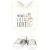 imageHudson Baby Unisex BabyCotton Bib and Sock SetLittle Love Lama