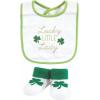 imageHudson Baby Unisex BabyCotton Bib and Sock SetLucky Lady