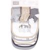 imageHudson Baby Unisex BabyCotton Bib and Sock SetModern Safari Animals