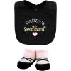 imageHudson Baby Unisex BabyCotton Bib and Sock SetMom Dad Toile