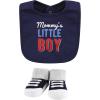 imageHudson Baby Unisex BabyCotton Bib and Sock SetMommys Little Boy
