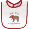 imageHudson Baby Unisex BabyCotton Bib and Sock SetMoose Be Christmas