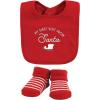 imageHudson Baby Unisex BabyCotton Bib and Sock SetNorth Pole