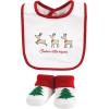 imageHudson Baby Unisex BabyCotton Bib and Sock SetNorth Pole