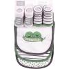 imageHudson Baby Unisex BabyCotton Bib and Sock SetPeas