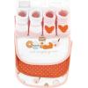 imageHudson Baby Unisex BabyCotton Bib and Sock SetPumpkin Spice