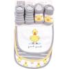 imageHudson Baby Unisex BabyCotton Bib and Sock SetQuack Quack