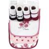 imageHudson Baby Unisex BabyCotton Bib and Sock SetRose
