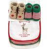 imageHudson Baby Unisex BabyCotton Bib and Sock SetRudolph