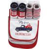 imageHudson Baby Unisex BabyCotton Bib and Sock SetValentine Truck