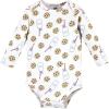imageHudson Baby Unisex Cotton Bodysuit and Pant SetBlue Milk Cookies