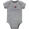 imageHudson Baby Unisex Cotton Bodysuit and Pant SetBoy Daddy Short Sleeve