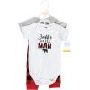 imageHudson Baby Unisex Cotton Bodysuit and Pant SetBuffalo Plaid Family