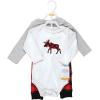 imageHudson Baby Unisex Cotton Bodysuit and Pant SetBuffalo Plaid Moose Bear