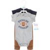 imageHudson Baby Unisex Cotton Bodysuit and Pant SetFootball Huddles Shortsleeve