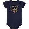 imageHudson Baby Unisex Cotton Bodysuit and Pant SetGirl Daddy Pink Navy