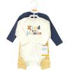 imageHudson Baby Unisex Cotton Bodysuit and Pant SetKind Human Long Sleeve