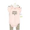 imageHudson Baby Unisex Cotton Bodysuit and Pant SetLeopard Hearts