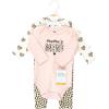 imageHudson Baby Unisex Cotton Bodysuit and Pant SetLeopard Hearts Long Sleeve