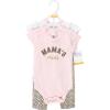 imageHudson Baby Unisex Cotton Bodysuit and Pant SetLeopard Mamas Mini