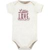 imageHudson Baby Unisex Cotton Bodysuit and Pant SetLittle Love Flowers Short Sleeve