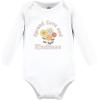 imageHudson Baby Unisex Cotton Bodysuit and Pant SetPeace Love Flowers Long Sleeve