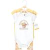 imageHudson Baby Unisex Cotton Bodysuit and Pant SetPeace Love Flowers Short Sleeve
