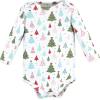 imageHudson Baby Unisex Cotton Bodysuit and Pant SetRed Sparkle Trees