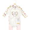 imageHudson Baby Unisex Cotton Bodysuit and Pant SetSoft Painted Floral Longsleeve