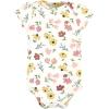imageHudson Baby Unisex Cotton Bodysuit and Pant SetSoft Painted Floral Shortsleeve