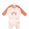 imageHudson Baby Unisex Cotton Bodysuit and Pant SetSunshine Rainbows Longsleeve