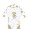imageHudson Baby Unisex Cotton Bodysuit and Pant SetTeddy Bears