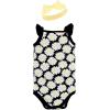 imageHudson Baby girls Sleeveless Bodysuit and Headband SetBaby and Toddler TShirt SetBlack Daisy