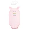 imageHudson Baby girls Sleeveless Bodysuit and Headband SetBaby and Toddler TShirt SetSweetest Cupcake