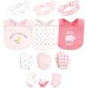 imageHudson Baby Baby Girls Caps or Headbands Bibs Mittens and Socks 12pc SetFarm