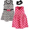 imageHudson Baby Baby Girls Cotton Dress and Headband SetBow