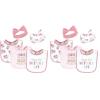 imageHudson Baby Unisex Baby Cotton Bib and Headband or Caps Set Mothers Day One Size Pack of 2