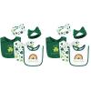 imageHudson Baby Unisex Baby Cotton Bib and Headband or Caps Set St Patricks Rainbow One Size Pack of 2