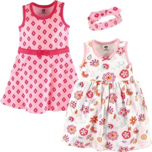 imageHudson Baby Baby Girls Cotton Dress and Headband SetFloral