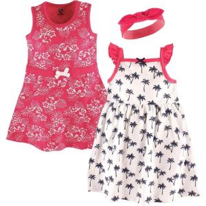 imageHudson Baby Baby Girls Cotton Dress and Headband SetTropical