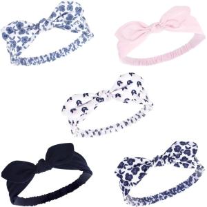 imageHudson Baby Cotton and Synthetic Headbands Size 024 MonthsBlue Floral