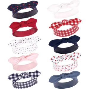 imageHudson Baby Cotton and Synthetic Headbands Size 024 MonthsCherries 10pack