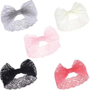 imageHudson Baby Cotton and Synthetic Headbands Size 024 MonthsCream Black