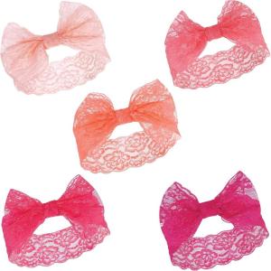 imageHudson Baby Cotton and Synthetic Headbands Size 024 MonthsPink Coral