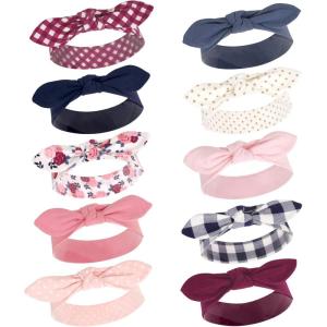 imageHudson Baby Cotton and Synthetic Headbands Size 024 MonthsPink Navy Floral