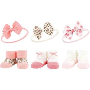 imageHudson Baby Girls Headband and Socks GiftsetBlush Rose