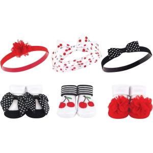 imageHudson Baby Girls Headband and Socks GiftsetCherry