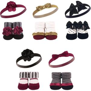 imageHudson Baby Girls Headband and Socks GiftsetFancy 10pack